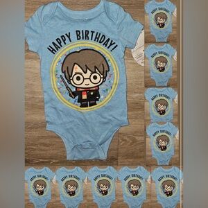 TEN New 18 mo Harry Potter Happy Birthday onesie Baby Bodysuit lot bundle resell